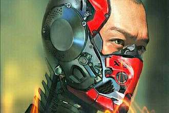 do 3d futuristic mask, 3d model mask, 3d wearable mask for 3d printing