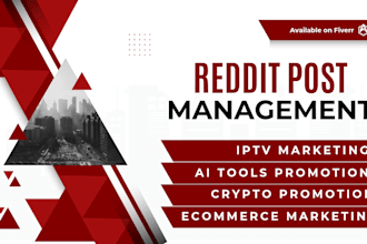 promote ecommerce store product affiliate link ai app via reddit post management