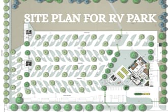 do site layout plan parking lot rv parking site plan map