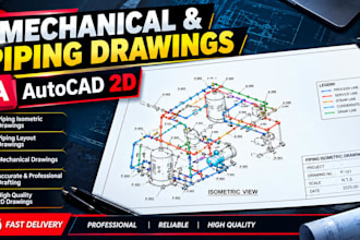 create piping and mechanical drawings in autocad