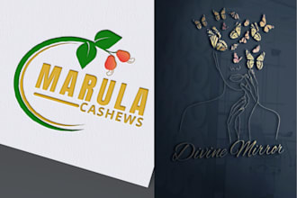 unique 3d logo design for brand or store