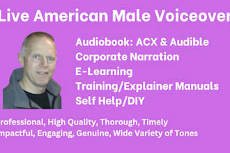 provide pro elearning and corporate narration audio