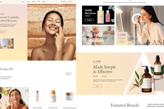 design skincare website beauty cosmetic shopify store skincare shopify redesign