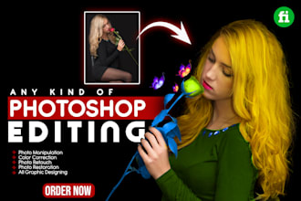 do photoshop editing, background removal, cut out images retouching bulk editing