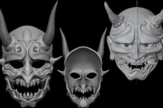 design high quality 3d masks, 3d helmets, 3d and cosplay models for 3d printing