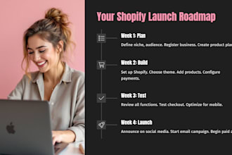 build and set up your shopify store design landing page and email marketing camp