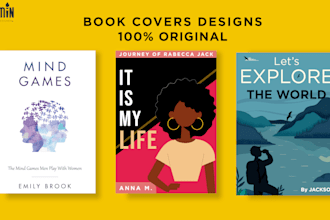 design illustrative book cover and ebook cover designs