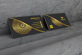 design professional and unique business card for your brand