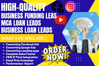 generate qualified business funding leads mca sba loan leads business loan leads