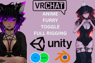 vrchat avatar furry avatar 3d model vr character anime avatar nsfw avatar vtuber