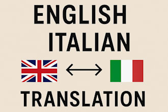 translate english to italian and italian to english with accuracy