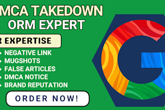 remove negative links mugshots ORM and do online reputation management