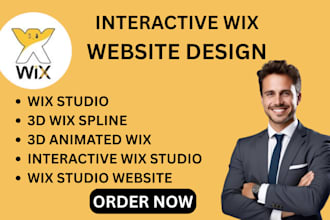 interactive wix studio website 3d animated wix website 3d wix spline animation