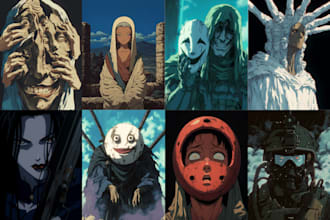 create high quality ai anime concept illustration art