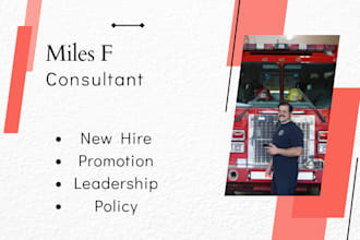 review, update and advise your firefighter or public safety resume