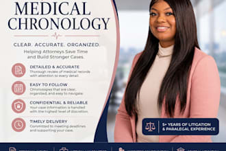 prepare medical chronologies and organize medical records