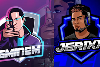 design amazing youtube esports twitch discord and gaming logo profile pictures