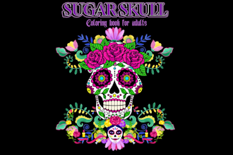 make vintage mexican sugar skull or skeleton logo tshirt design in my style