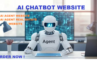 build and design ai chatbot website and ai agent real estate website