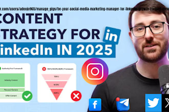be your social media marketing manager for linkedin growth ,content creation