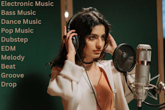 produce electronic, bass, dance, pop, dubstep, melody music, demo vocal