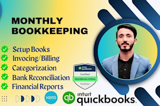 handle monthly bookkeeping services in quickbooks and xero for UK, USA