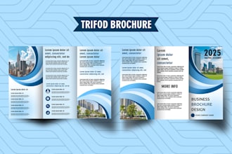 design business trifold, bifold brochure and flyer designs