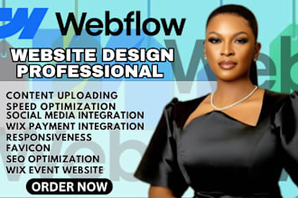 design and develop a responsive webflow website that converts