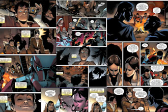 draw comic book storyboard manga page strip graphic novel webtoon webcomic cover