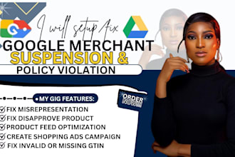 fix google merchant center suspension misrepresentation and shopping ads