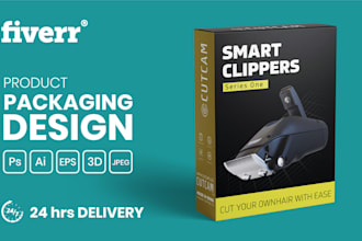 design premium product packaging and amazon box packaging