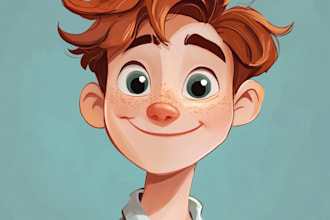 design a professional cartoon character