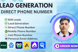 provide verified b2b leads with direct phone numbers, email