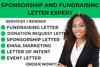 draft donation letter, intent letter, fundraising letter, sponsorship proposal