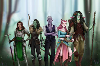dnd character art and dnd character art