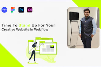 design a stunning, responsive webflow website webflow expert