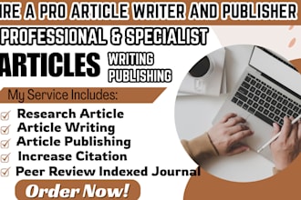 write and publish your article in google scholar and peer review indexed journal