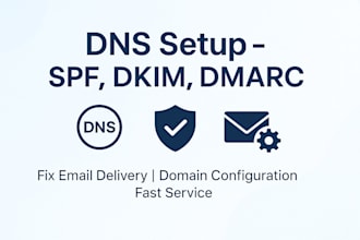 fix and config dns record a txt, cname, ns, mx, dkim, spf, dmarc