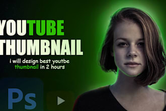 design attractive clickbait amazing youtube thumbnail in 3hr