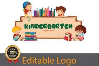 do kids, children, daycare, childcare, preschool and toy shop logo design