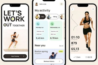develop fitness and health app fitness website personal training app fitness app