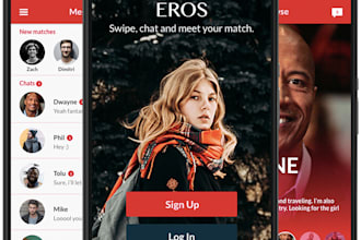 develop a social media app chat app livestream app dating app