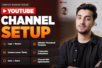 create and fully set up a professional youtube channel that grows
