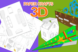 create custom paper craft templates ,DIY projects