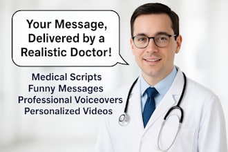 say anything you want as a doctor in your video or short clip