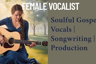 be your female gospel singer songwriter, female vocalist soulful music producer