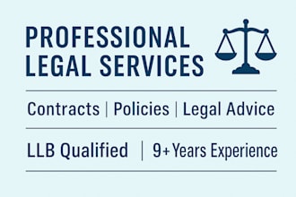 draft professional legal contracts, agreements, and documents