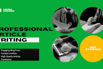 write simple blog articles in english and spanish