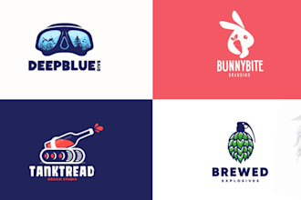 do minimalist logo design, brand identity and branding kit