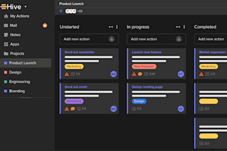 develop ai project management app, team collaboration app, progress tracker app